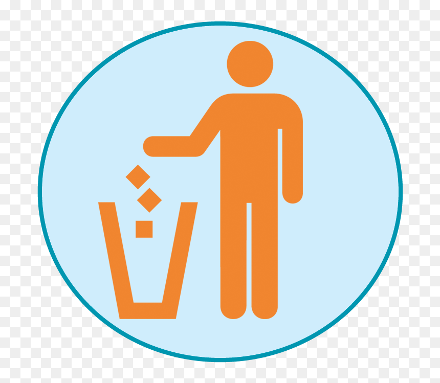Signs Black And White, HD Png Download - trash png