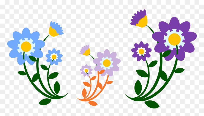 Hd Flowers Clipart Vector, HD Png Download - flower clipart png