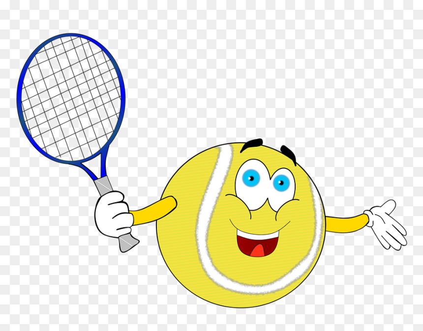 Tennis Comic, HD Png Download - tennis ball png