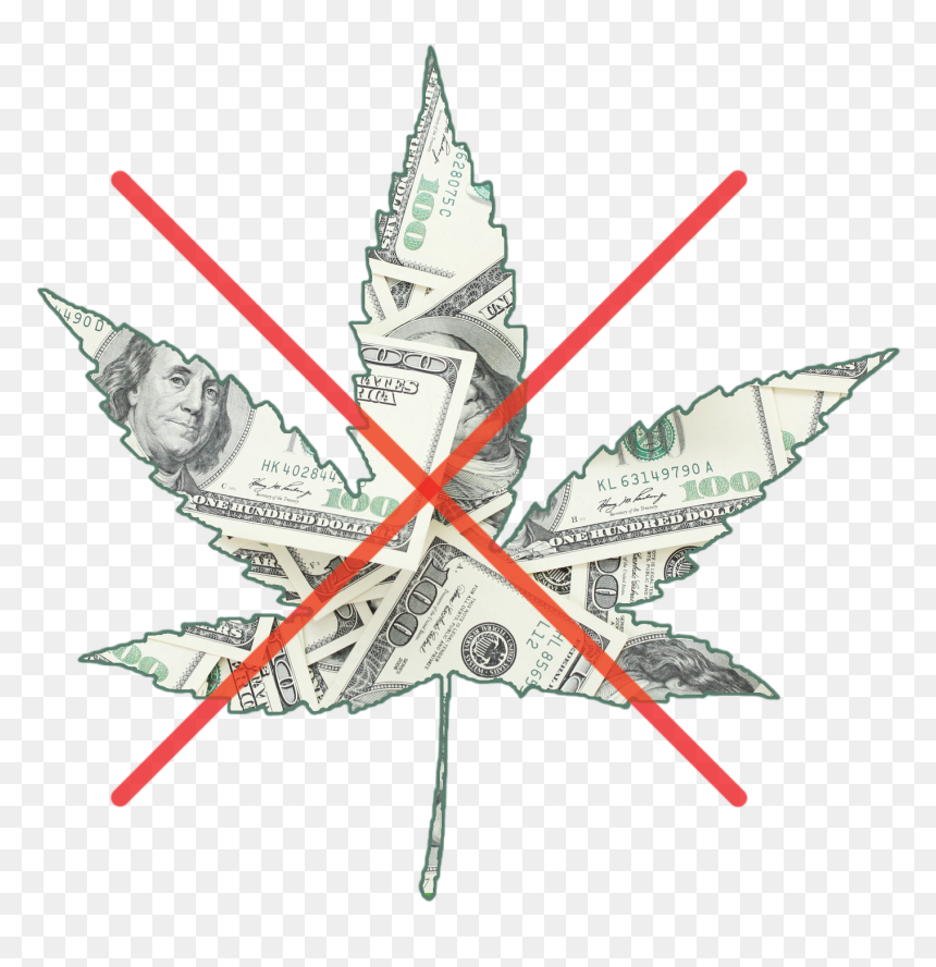 100 Dollar Bill, HD Png Download - pot leaf png