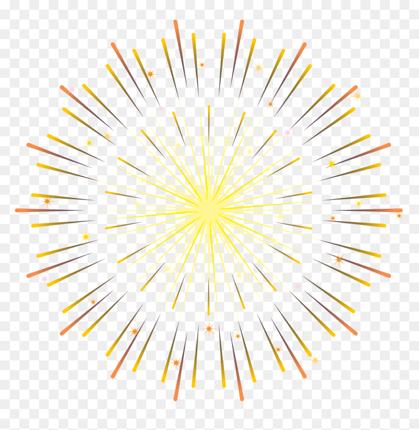 Colorfulness, HD Png Download - gold firework png