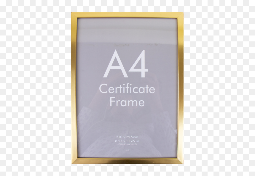 A4 Document Frame - Makeup Mirror, HD Png Download - certificate frame png