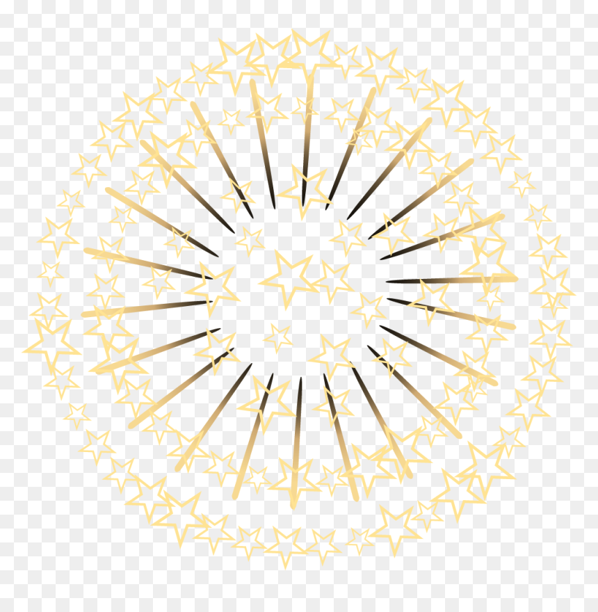Circle, HD Png Download - gold firework png