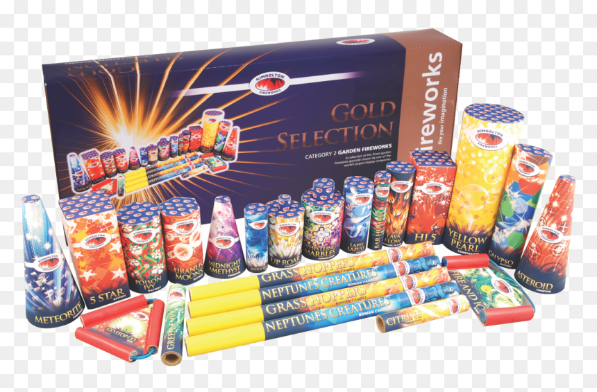 Fireworks, HD Png Download - gold firework png