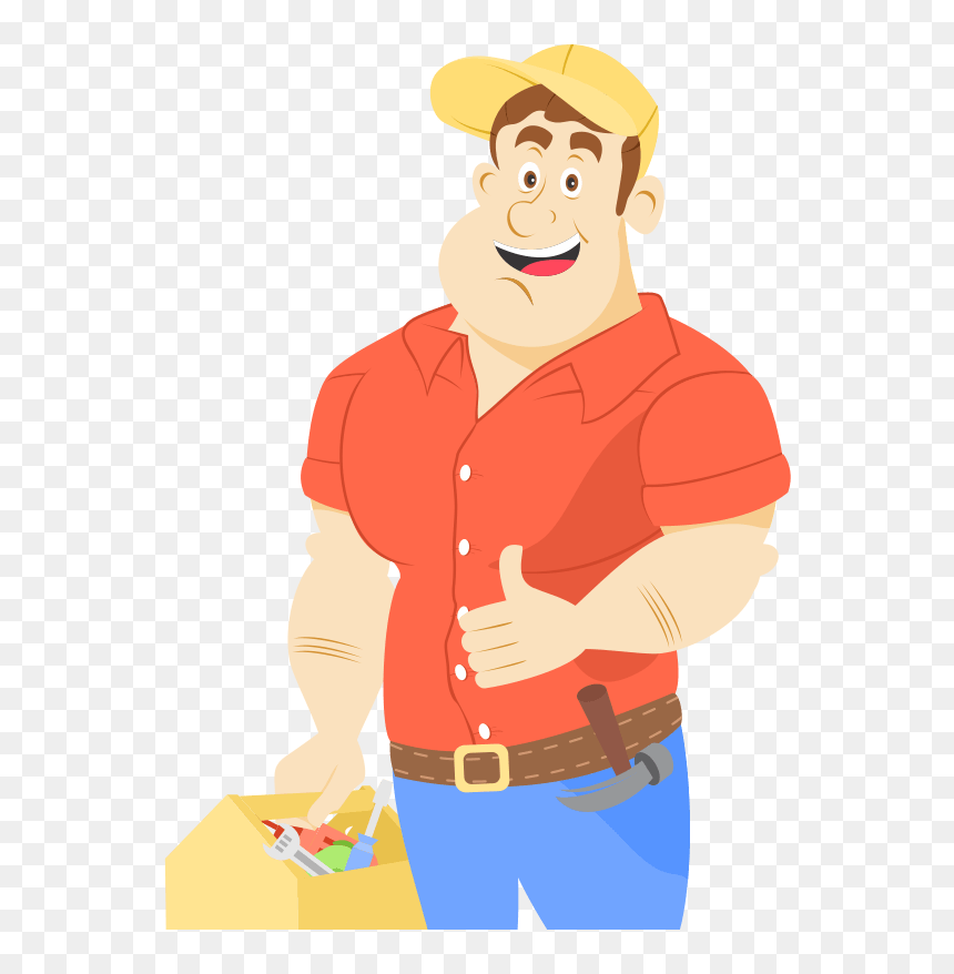 Handyman Services - Handy Man Png Cartoon, Transparent Png - handyman clipart png