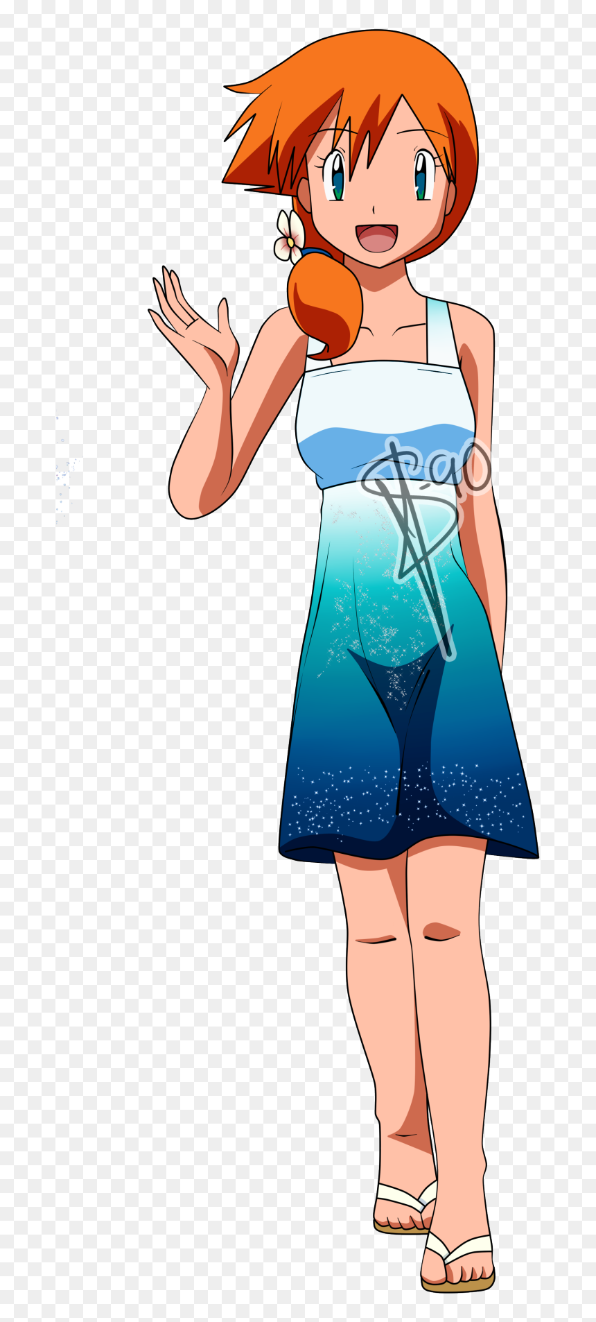In Tumblr O Ebfwsw - Grown Up Misty Pokemon, HD Png Download - blue fog png