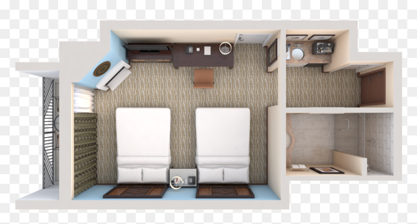 Bed, HD Png Download - bed top view png