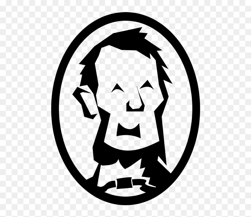 Line Art,silhouette,area - Election Of 1860 Symbol, HD Png Download - lincoln memorial png