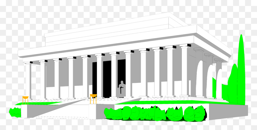 Lincoln Memorial Free Stock - Lincoln Memorial Building Clipart, HD Png Download - lincoln memorial png