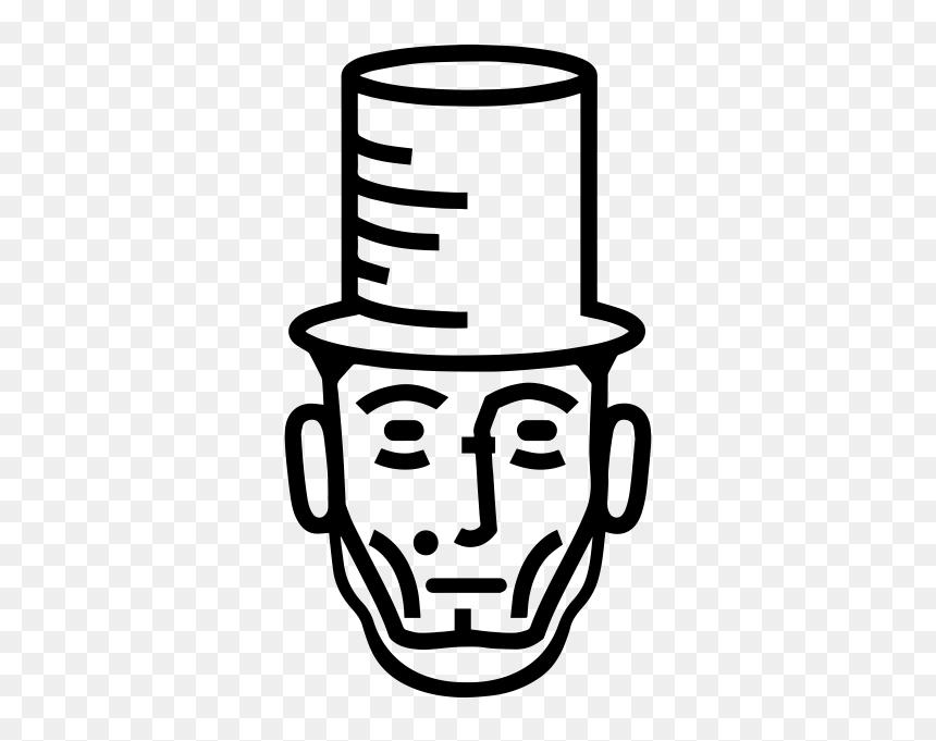 Abraham Lincoln Black Snowman Transparent Png Clipart, Png Download - lincoln memorial png