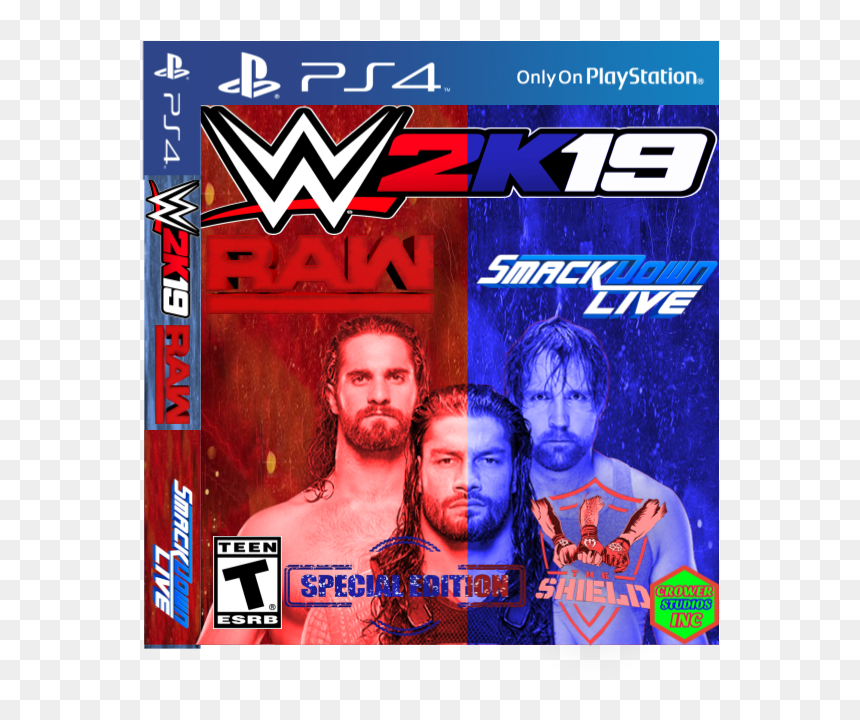 Playstation 4 Wwe 2k19, HD Png Download - wwe 2k16 png