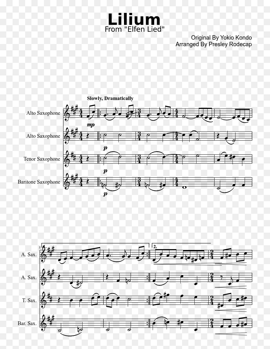 Star Spangled Banner Saxophone, HD Png Download - elfen lied png