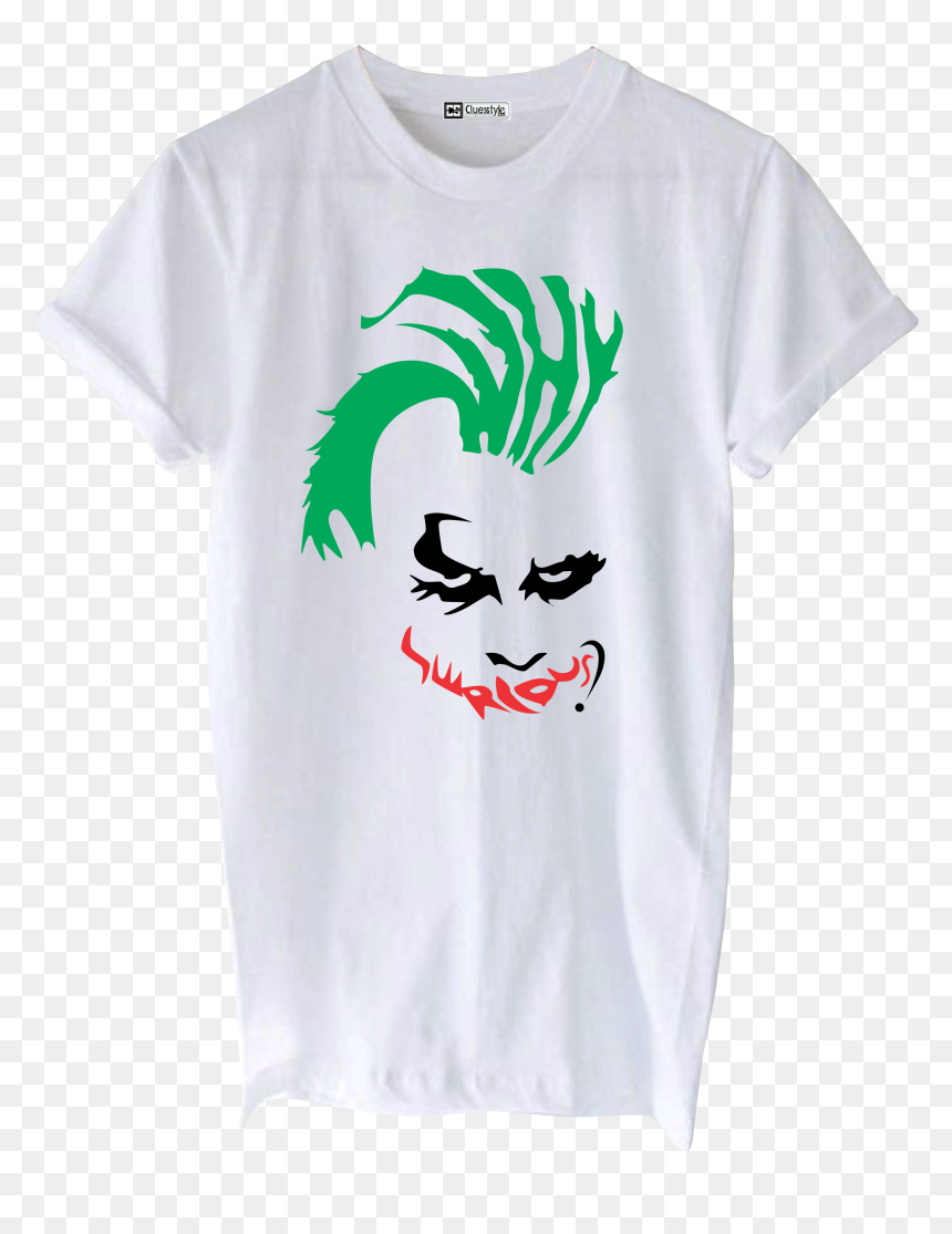 White - Active Shirt, HD Png Download - why so serious png