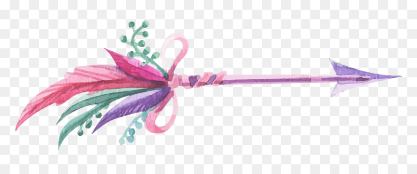 #feather #boho #bohemian #sticker #watercolor #bohofeathers - Feather Arrow Clipart, HD Png Download - watercolor feather png