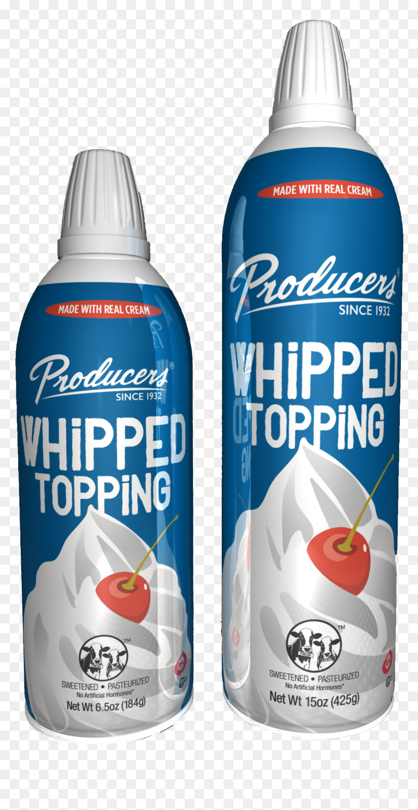 Aerosol Whipped Topping - Plastic Bottle, HD Png Download - whip cream png