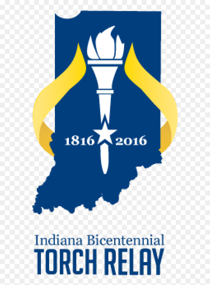 Patterned After The Olympic Torch Relay, Indiana"s - Indiana Hydrological Map, HD Png Download - olympic torch png