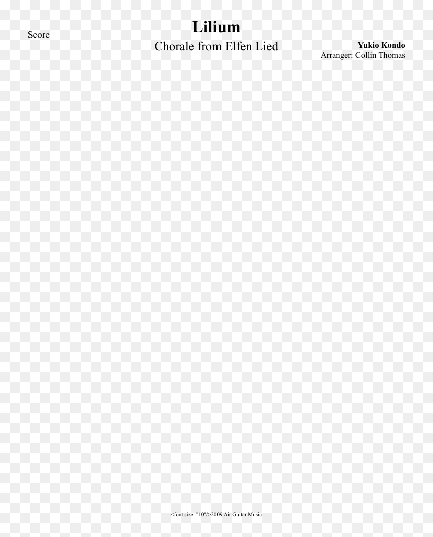 Music, HD Png Download - elfen lied png