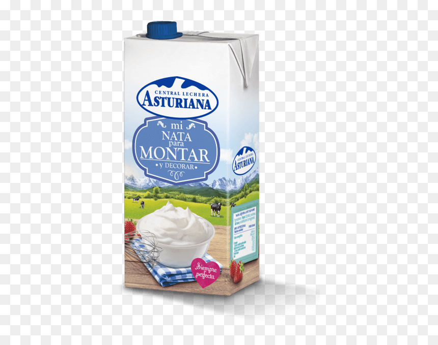 Nata Montar 1l - Asturiana Whipping Cream, HD Png Download - whip cream png