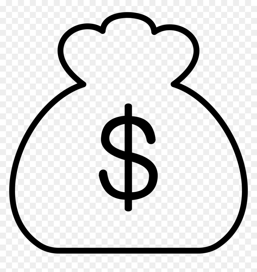 Moneybag - Line Art, HD Png Download - moneybag png