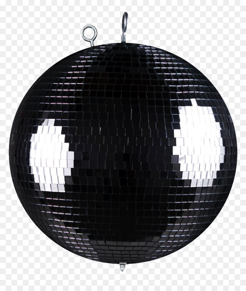 Black Disco Ball Png, Transparent Png - mirror ball png