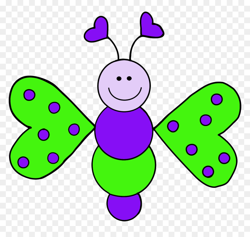 Bug Border Cliparts - Free Butterfly Clip Art, HD Png Download - lightning border png