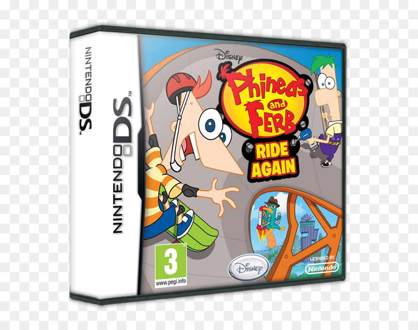 Transparent Phineas And Ferb Png - Nintendo Ds Phineas And Ferb Ride Again, Png Download - phineas and ferb png