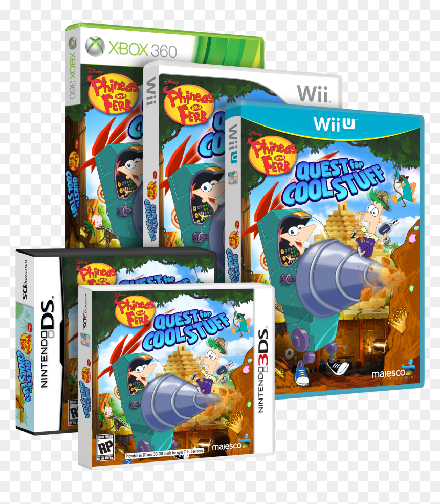 Phineas And Ferb Quest For Cool Stuff Ps3, HD Png Download - phineas and ferb png