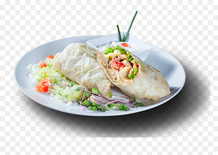 Wrap Roti, HD Png Download - caesar salad png