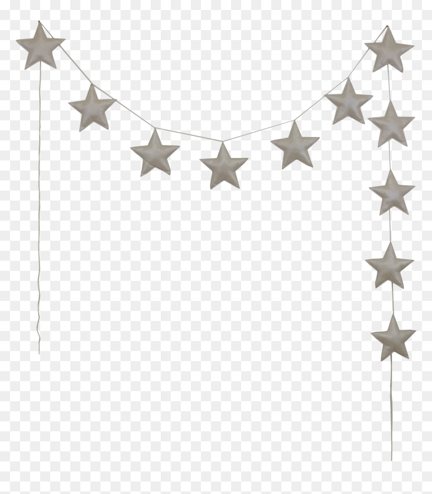 Mini Star Garland Iridescent Creme Cut Out V=1527695999 - Numero Stjerne, HD Png Download - iridescent png