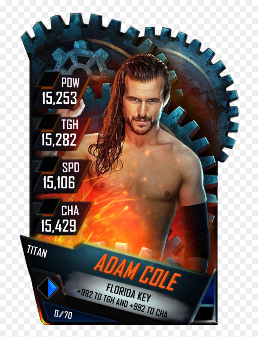 Supercard Adamcole S4 17 Monster - Jinder Mahal Wwe Card, HD Png Download - wwe braun strowman png