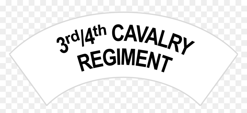 3rd 4th Cavalry Regiment Battledress Flash Black And - Circle, HD Png Download - black flash png