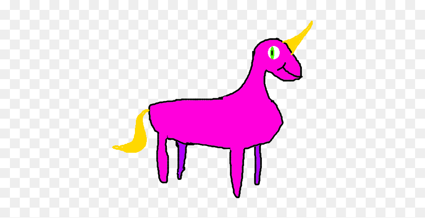 Happyunicorn - Animal Figure, HD Png Download - pink unicorn png