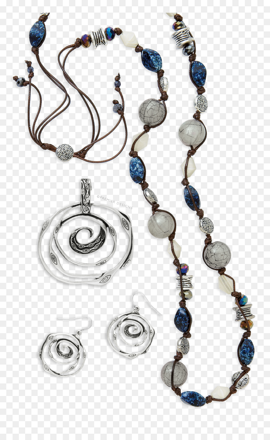Necklace, HD Png Download - silver swirl png