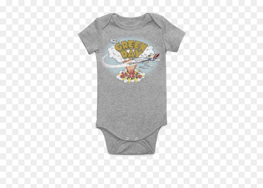 Green Day Baby Grow, HD Png Download - baby clothes png