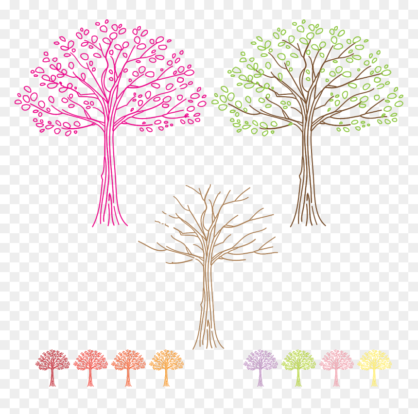 Autumn, HD Png Download - winter trees png