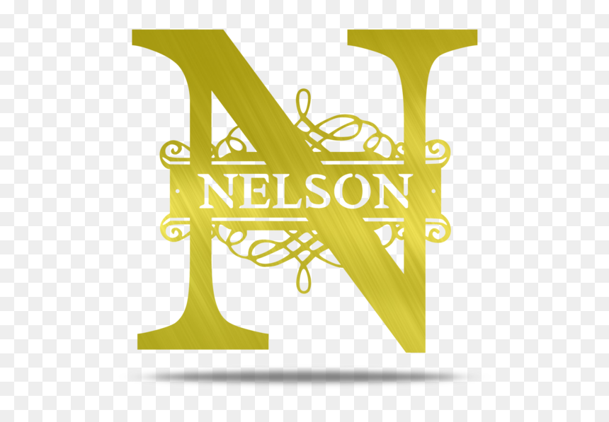 Split Monogram Designs, HD Png Download - gold scroll png