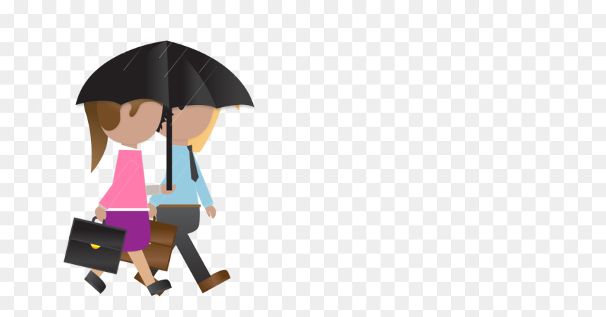 Cartoon Employee With Umbrella Png, Transparent Png - umbrella corporation png