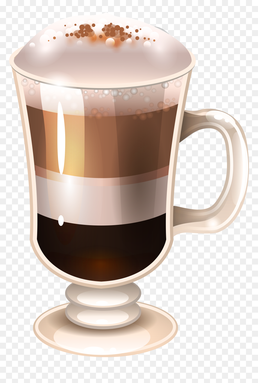 Clip Art Latte Macchiato Cappuccino Drink - Cappuccino Clipart, HD Png Download - irish hat png