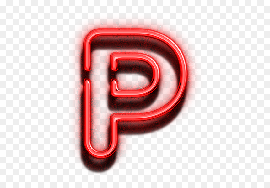 P Neon Png, Transparent Png - p.png