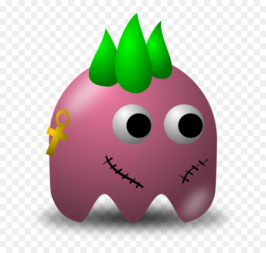 Pink,head,computer Wallpaper - Clip Art Images Png, Transparent Png - pacman fruit png