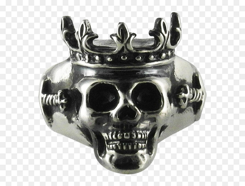Skull, HD Png Download - silver king crown png