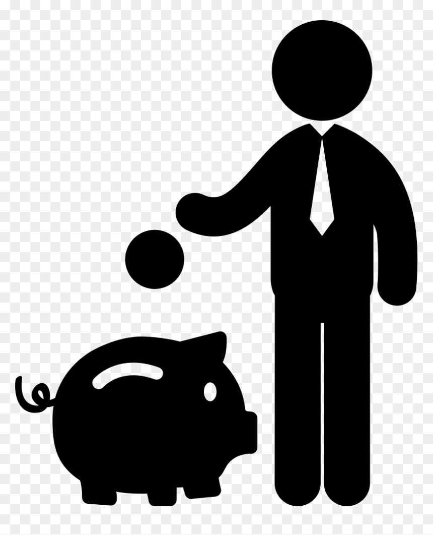 Man Saving Money - Money Stick Figure Png, Transparent Png - saving money png