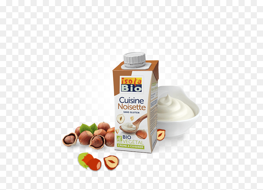 Hazelnut Cuisine Cream - Isola Bio, HD Png Download - hazelnut png