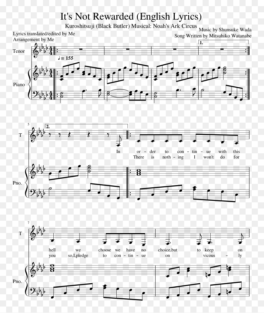 Grow As We Go Sheet Music, HD Png Download - sebastian michaelis png