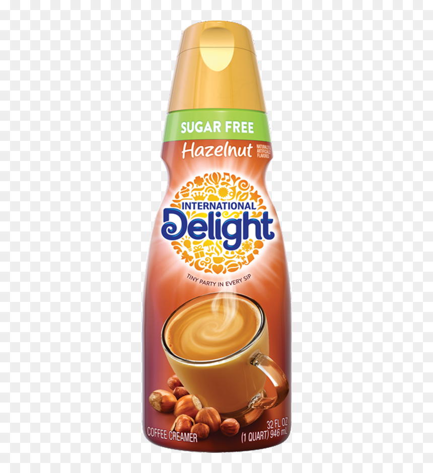 Sugar Free Hazelnut Coffee Creamer - International Delight French Vanilla, HD Png Download - hazelnut png