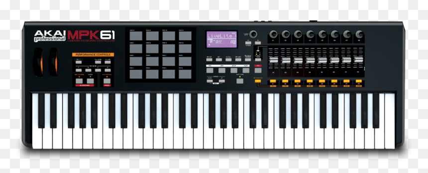 Akai Mpk Controllers Faq Main - Akai Mpk61, HD Png Download - midi keyboard png