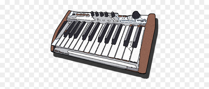 Keyboard Bass, HD Png Download - midi keyboard png