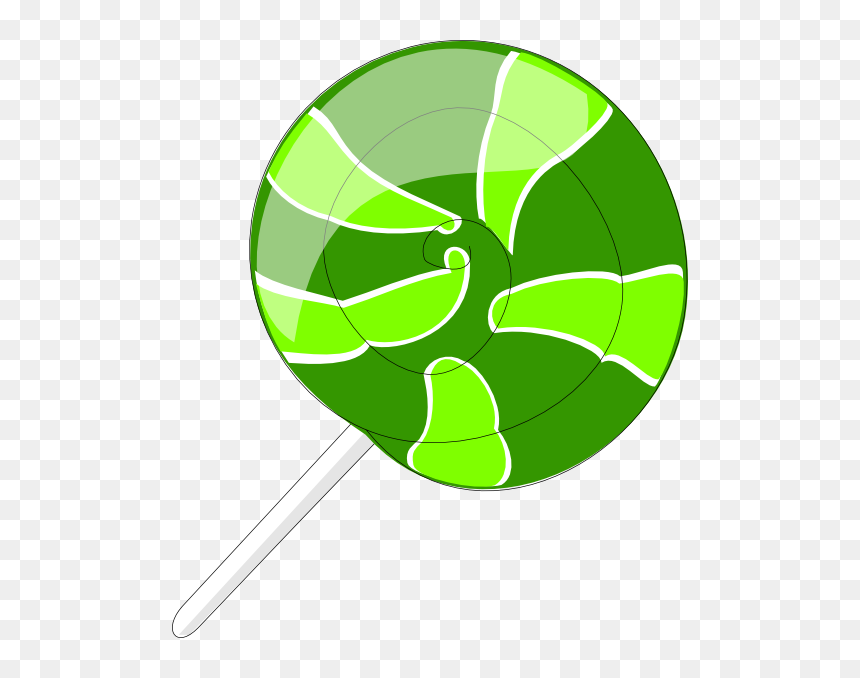Green Lollipop Svg Clip Arts, HD Png Download - lollipop clipart png