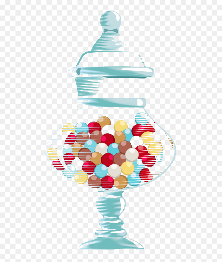 Jar Of Candy Clip Art Portable Network Graphics Lollipop - Candy Jar Transparent Bacjground, HD Png Download - lollipop clipart png