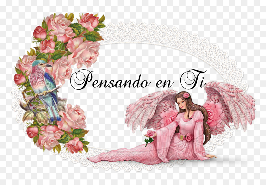 Pensando En Ti - Loving Thomas Kinkade Angels, HD Png Download - pensando png
